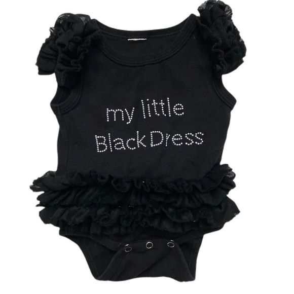 Baby Other - Little Black Dress Girls 0-6 Months Tutu Bodysuit